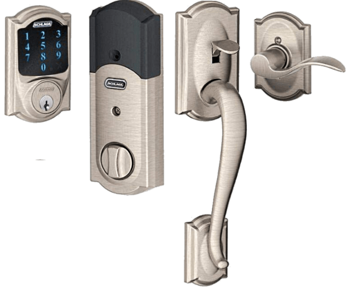 Schlage FE469NX Connect Camelot Touchscreen Deadbolt with Built-In Alarm