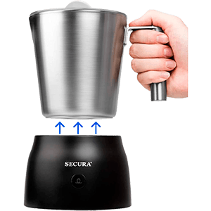 Secura 4 in 1 Electric Automatic Milk Frother and Hot Chocolate Maker Machine 17oz