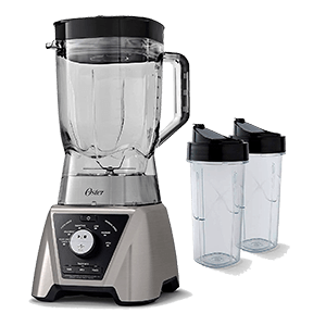 Oster BLSTTSCB2000 Texture Select Settings Pro Blender with 2 Blend-N-Go Cups and Tritan Jar